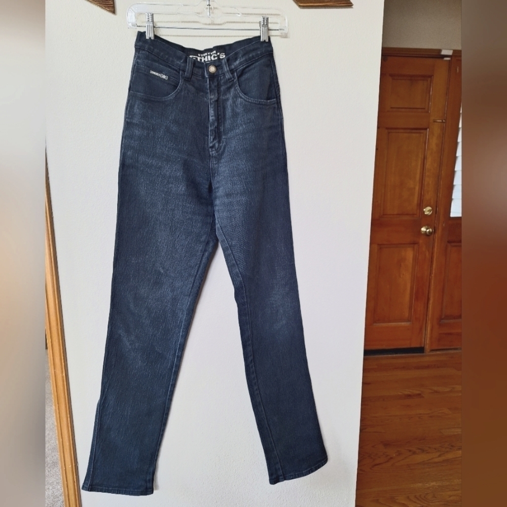 Cowboy Ethics Womens Vintage Stretch Jeans. High Rise. Black. Size 5/6